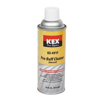 KEXKX-491F-1 image(0) - KEX Tire Repair Pre-Buff Cleaner, Aerosol (Flammable) 16 fl. oz. Spray Can
