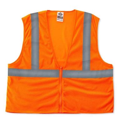 ERG20983 image(0) - 8205Z S/M Orange Type R Class 2 Super Mesh Vest