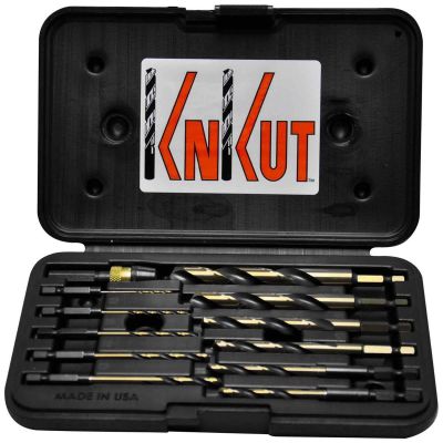 KNK12KKQRD image(0) - KnKut KnKut 12 Piece 1/4" Hex Impact Drill Bit Set