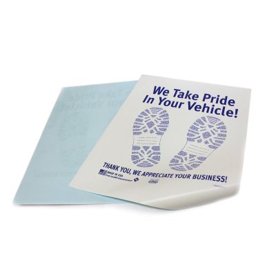 PETFB-M1765-01 image(0) - Petoskey Plastics One Color, Blue Footprint on Poly-Back paper