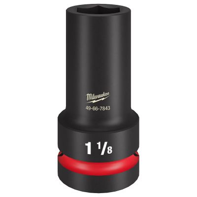 MLW49-66-7843 image(0) - SHOCKWAVE Impact Duty 1" Drive 1-1/8" Thin Wall Extra Deep 6 Point Socket