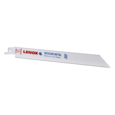 LEX20578 image(0) - Lenox Tools Reciprocating Saw Blades, 818R, Bi-Metal, 8 in. Lo