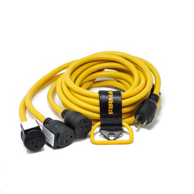 FRG1105 image(0) - Firman Power Cord L5-30P to 3x5-20R 25ft Extension 10 AWG and Storage Strap