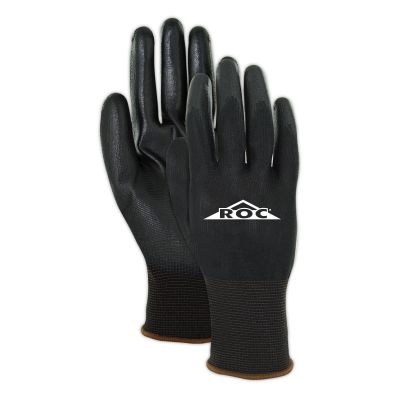 MGLBP169-6 image(0) - Black Polyurethane Palm Coated 100% Polyester Machine Knit Glove (Size 6/XS)