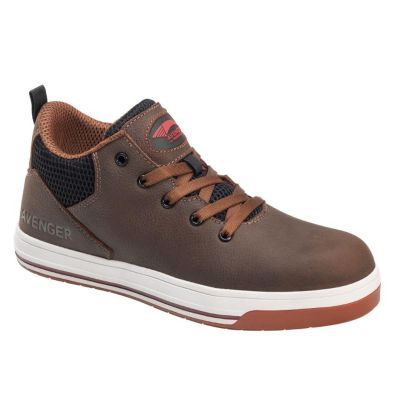 FSIA712-12W image(0) - Avenger Work Boots Swarm Series - Men's Mid Top Casual Boot - Aluminum Toe - AT | SD | SR - Brown - Size: 12W