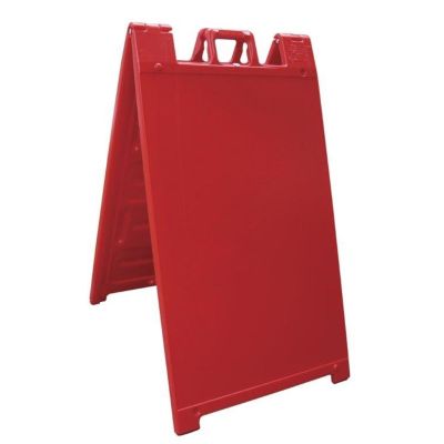 CSU1225RD image(0) - Chaos Safety Supplies A-Frame Advertisement Marketing Sign Red