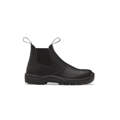 BLU491-075 image(0) - Soft Toe Elastic Side Slip-on Boot, Water Resistant, Kick Guard, Black, AU size 7.5, US size 8.5