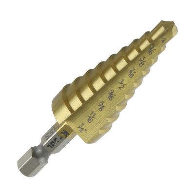 KTI71237 image(0) - K Tool International Step Drill Bit 1/4"-3/4"