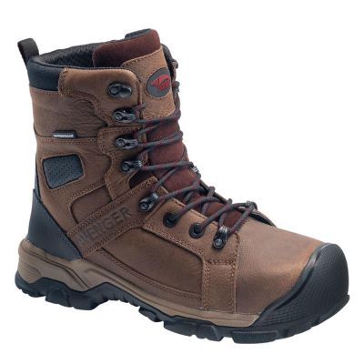 FSIA7333-6W image(0) - Avenger Work Boots Avenger Work Boots - Ripsaw Series - Men's High-Top 8" Boots - Aluminum Toe - IC|EH|SR|PR - Brown/Black - Size: 6W