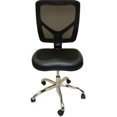 LDS1010530 image(0) - Dental Lab Chair, Mesh Back Black Seat