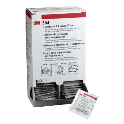 MMM7065 image(0) - 3M Respirator Cleaning Wipes 100/bx
