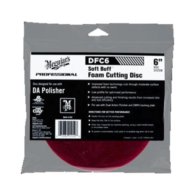 MEGDFC6 image(0) - Meguiar's Automotive 6" Soft Buff DA Foam Cutting Disc