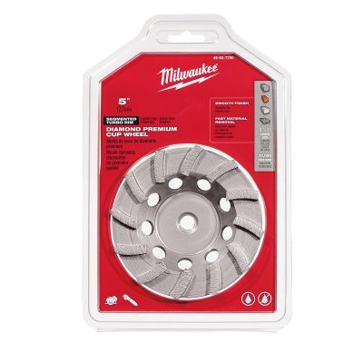 MLW49-93-7790 image(0) - Milwaukee Tool 5" Diamond Cup Wheel Segmented-turbo