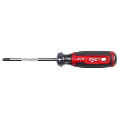 MLWMT202 image(0) - Milwaukee Tool #2 Phillips 4" Cushion Grip Screwdriver (USA)