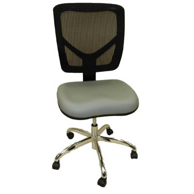 LDS1010531 image(0) - Dental Lab Chair, Mesh Back Light Grey Seat