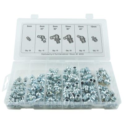 KTI00096A image(0) - 140 Piece Metric Grease Fitting Assortment