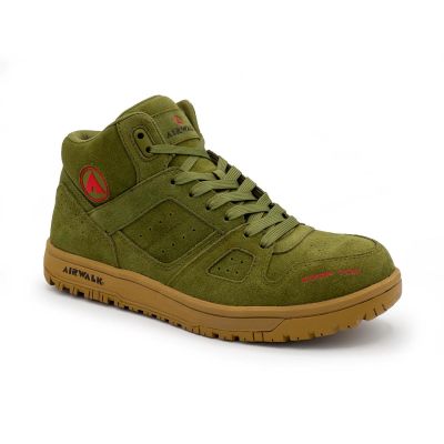 FSIAW6353-13W image(0) - Airwalk AIRWALK - MONGO MID Series - Men's Mid Top Shoe - CT|EH|SR - Olive/Gum - Size: 13W