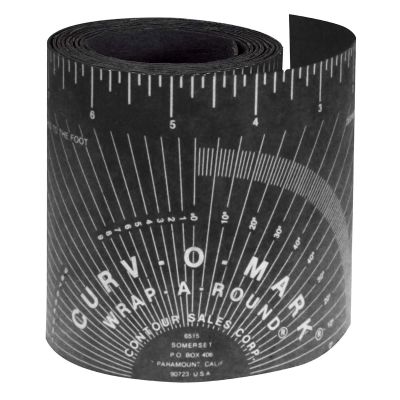 SRW14752 image(0) - Curv-O-Mark by Jackson Safety - Medium Wrap-A-Round Pipe Ruler - Black