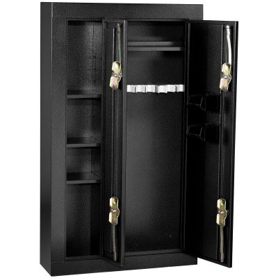 HOMHS30136028 image(0) - 8 Gun Double Door Steel Security Cabinet / Black