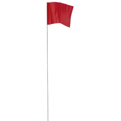 MLW78-007 image(0) - Milwaukee Tool 2.5 in. x 3.5 in. Red Stake Flags