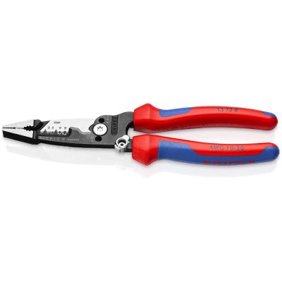 KNI13-72-8-SBA image(0) - KNIPEX Forged Wire Strippers packaged in clam shell- Multi-Component Handle