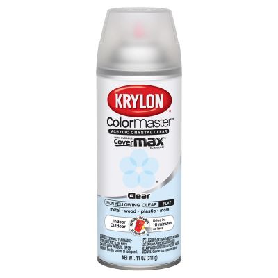 DUP53530 image(0) - Krylon Int Ext Clear Top Coat Clear Acrylic Flat 11 oz