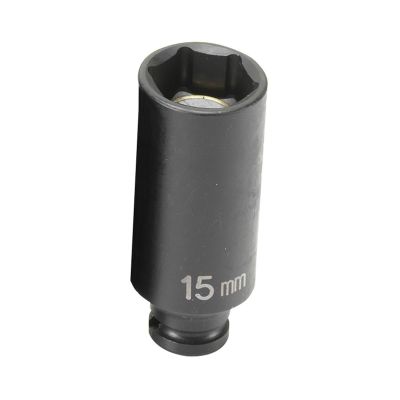 GRE915MDG image(0) - Grey Pneumatic SOC 15MM 1/4D IMP MAG 6PT DP BLK