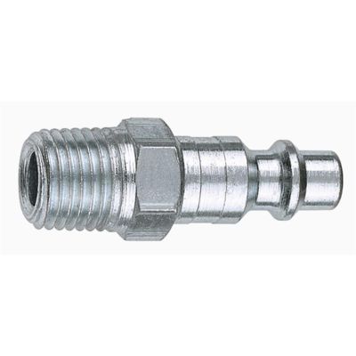 AMFCP25-02-10 image(0) - 3/8" Coupler Plug with 1/4" Male Thread I/M Industrial- Pack of 10