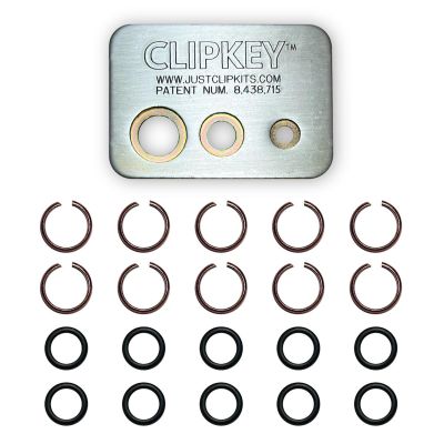 JSCMCTCK5010 image(0) - JUST CLIPS CLIPKEY SET WITH 10 SETS OF 1/2" FRICTION RINGS & O-RINGS