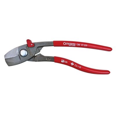 KNP9O47-220SBA image(0) - KNIPEX Orbis 8 1/2" Angled Cable Cutter