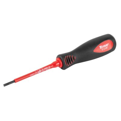 TIT73270 image(0) - Titan Insulated Screwdriver Slotted 1/8 in. x 3 in.