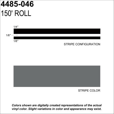 SHR4485-046 image(0) - Pinstripe Light Charcol 1/2" x 150'