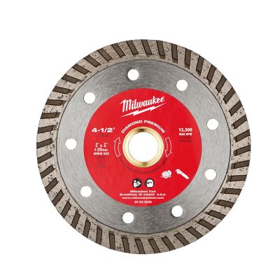 MLW49-93-8008 image(0) - Milwaukee Tool 4 1/2" Diamond Premium Turbo
