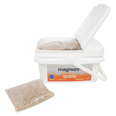 MRIMFP400 image(0) - Martins Industries Magnum+ Tire Balancing Beads, 13oz / 370g, Fleet Tub 14 Bags