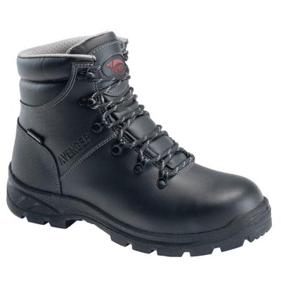 FSIA8224-6W image(0) - Avenger Work Boots Avenger Work Boots - Builder Series - Men's Boots - Steel Toe - IC|EH|SR - Black/Black - Size: 6W