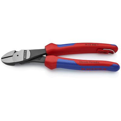 KNP7422200TBKA image(0) - HIGH LEVERAGE ANGLED DIAGONAL CUTTING PLIERS