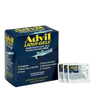 FAO016902 image(0) - First Aid Only Advil LiquiGels 50x2/box