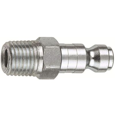 AMFCP1-10 image(0) - 1/4" Coupler Plug with 1/4" Male thread Automotive T Style- Pack of 10