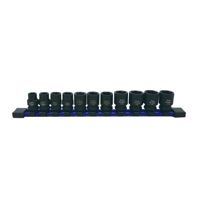 AST78311 image(0) - Astro Pneumatic 11pc 3/8" Drive 1/2 Size Socket Set - 9.5 - 19.5mm for Undersized, Swollen or Damaged Hardware