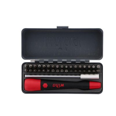 WIH75958 image(0) - Wiha Tools GoBox Mico Bit Set 36 Piece, 1.1", 28mm, 4mm hex drive.