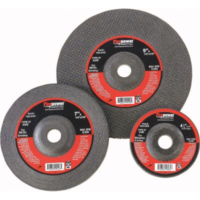 FPW1423-2192 image(0) - Firepower GRINDING WHEEL, T-27, 9"X1/4"X5/8-11Nc