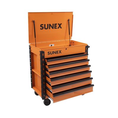 SUN8057XTOR image(0) - Sunex Premium Full-Drawer Service Cart, Ora