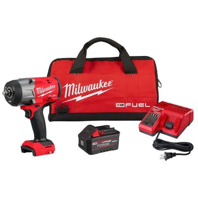 MLW2967-21F image(0) - Milwaukee Tool M18 FUEL 1/2" High Torque Impact Wrench w/ Friction Ring REDLITHIUM FORGE Kit