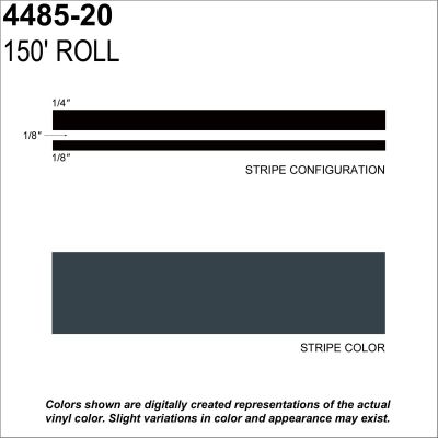 SHR4485-20 image(0) - Pinstripe Light Charcol 1/2" x 150'