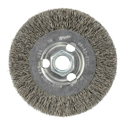 MLW48-52-5070 image(0) - Milwaukee Tool 4" Radial Crimped Wheel- Carbon Steel