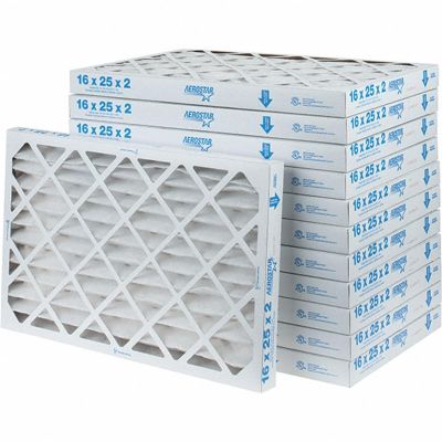 MRO40102790 image(0) - 16 x 25 x 2", MERV 8, 35% Efficiency, Wire-Backed Pleated Air Filter - Case of 12