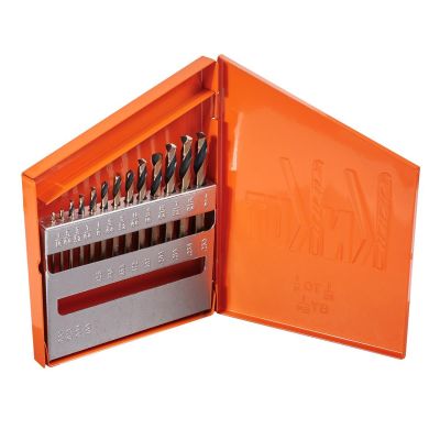 KNK13KK7 image(0) - KnKut KnKut 13 Piece Short Stubby Length Drill Bit Set 1/16"-1/4" by 64ths