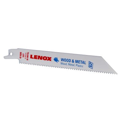 LEX20561 image(0) - Lenox Tools Reciprocating Saw Blades, 610R, Bi-Metal, 6 in. Lo