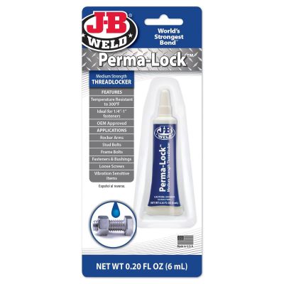 JBW24206 image(0) - J-B Weld 24206 Perma-Lock Medium Strength Threadlocker - Blue - 6 ml.