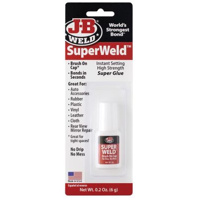 JBW33106 image(0) - J-B Weld 33106 SuperWeld Glue - Clear Super Glue - 0.2 oz.